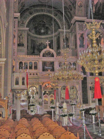 De Cathedraal in Chios-stad